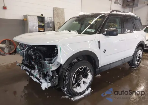 2025 Ford Bronco Sport Outer Banks z USA, uszkodzony, nr VIN 3FMCR9CN3SRE63151